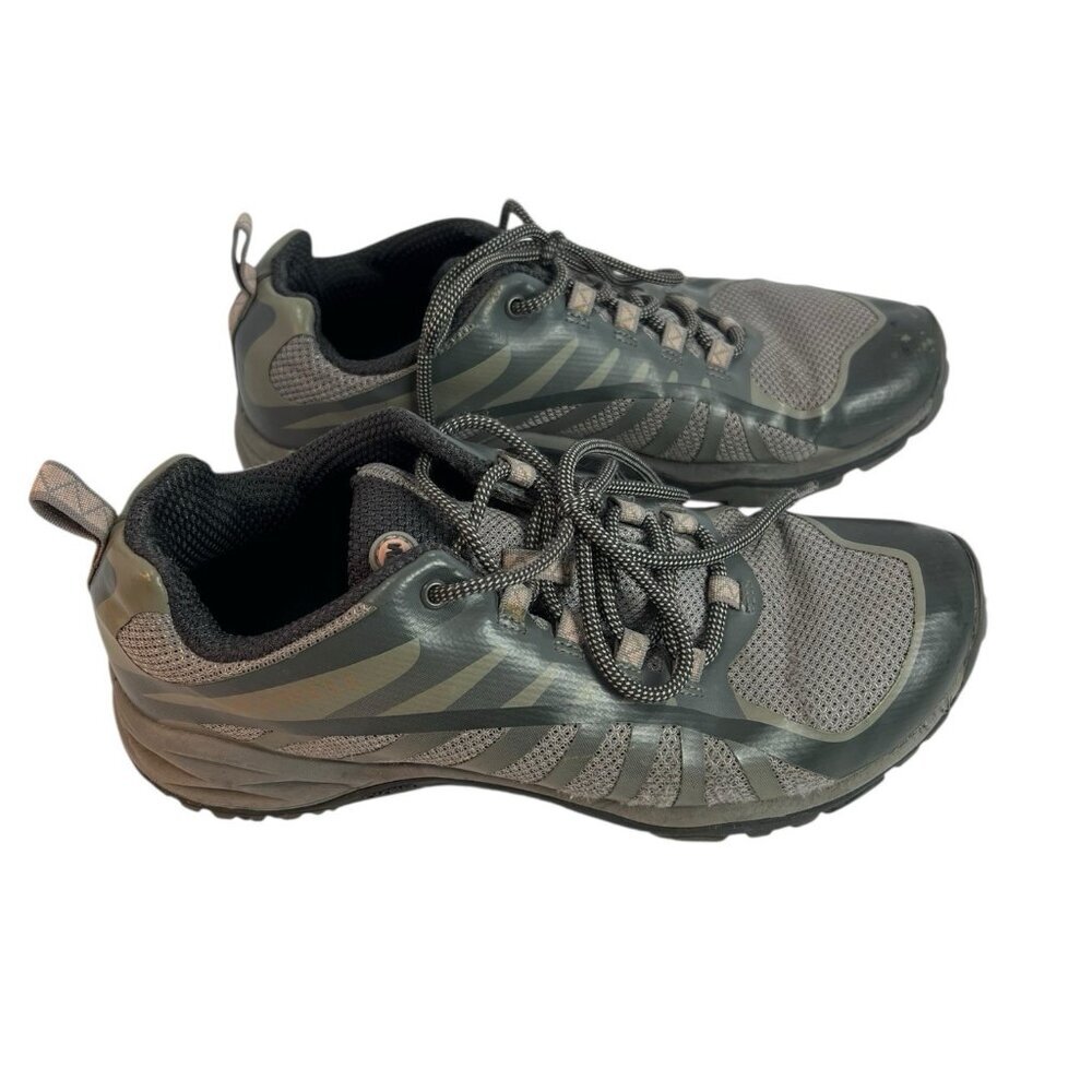 Merrell Q2 Siren Edge Trail Hiking Shoes Gray Lace Up Mesh J46612 US 7